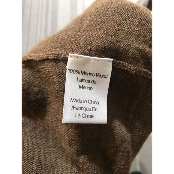 Vera Wang Designer (Original) Lightweight Wool Tie Front Cardigan Sweater Sz SM - Picture 6 of 7